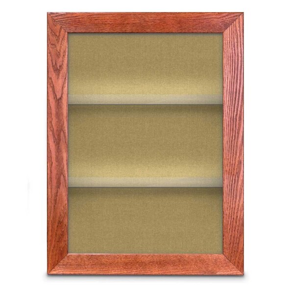 Outdoor Enclosed Combo Board, 42"x32", Black Frame/White Porc & Cloud